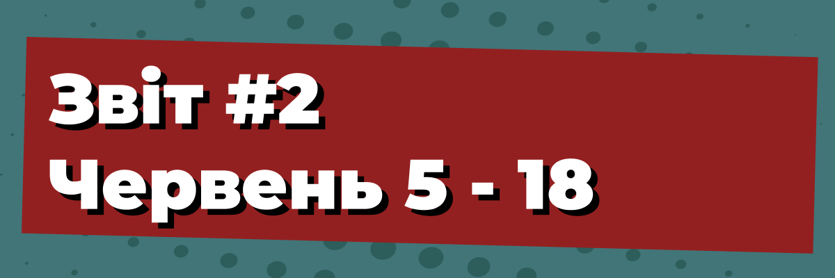 Звіт #2. Червень 5 - Червень 18 фото